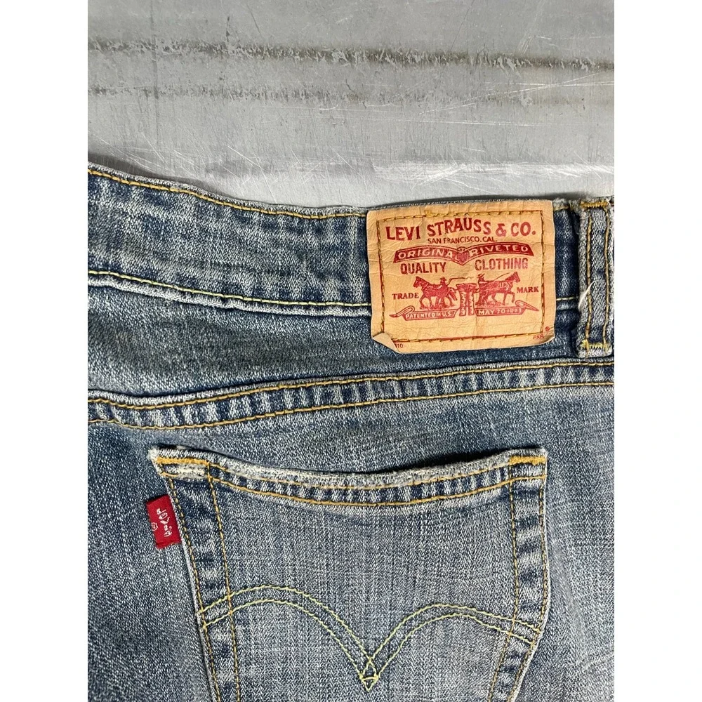 Levis 515 Boot Cut Jeans Womens‎ 14M 34x28 Blue Medium Wash Bootcut